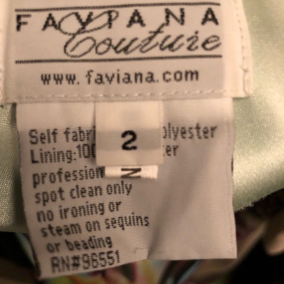 Faviana Couture Gown with sequins - Picture 4 of 4